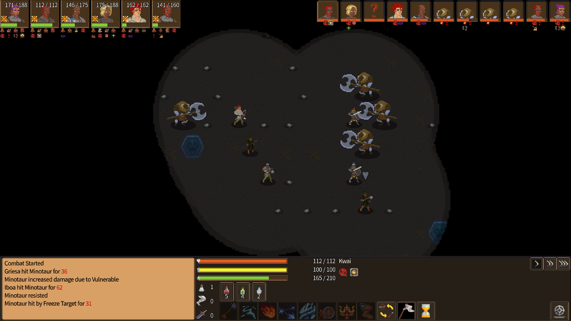 Tactical Hex Combat in The Adventurers